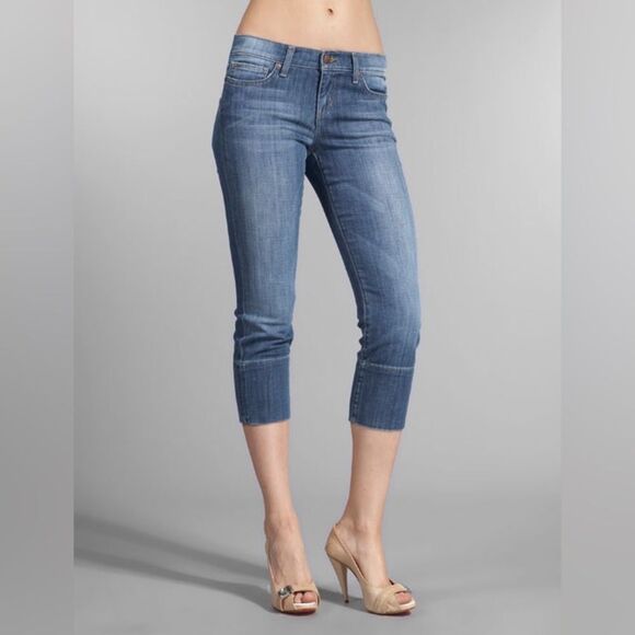 Wide leg Cropped Joe's Jeans Socialite Kicker Harvey Wash Size 28 - Picture 2 of 5